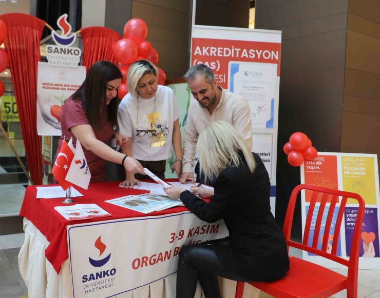 Sanko Üniversitesi Hastanesi Organ Bağış Haftası Etkinlikleri