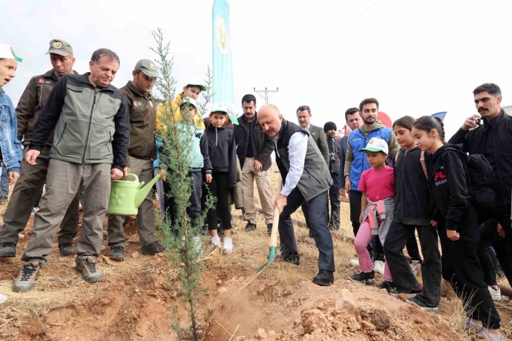 Adıyaman’da 11 Bin Fidan Toprakla Buluştu