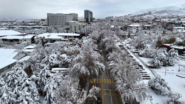 Malatya’da Kar Yağışı Sonrası Kış Manzaraları