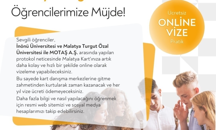 Malatya Kart’ta Öğrencilerin Vize Ücreti Kaldırıldı