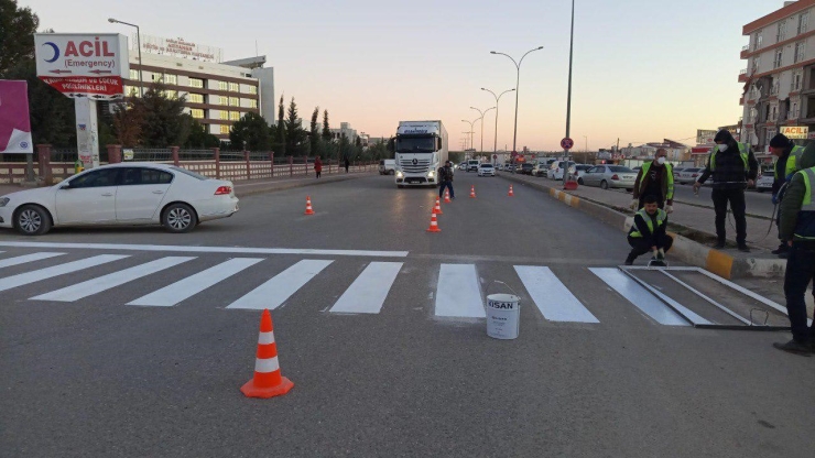 Adıyaman’da Yaya Geçitleri Yenileniyor