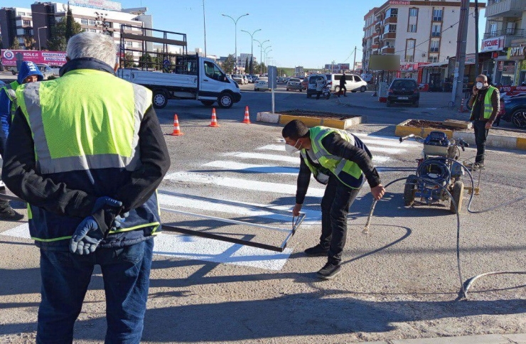 Adıyaman’da Yaya Geçitleri Yenileniyor