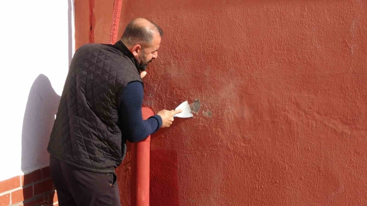 Fedakar Öğretmenler Ara Tatili Okulda Çalışarak Geçirdi