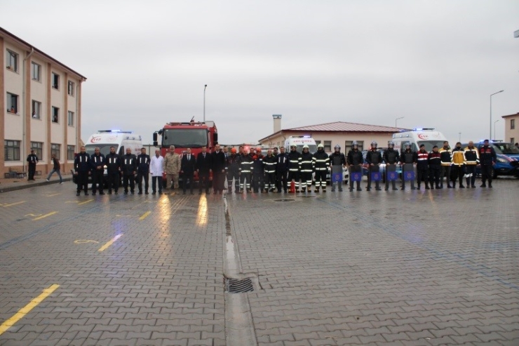 Adıyaman Ceza İnfaz Kurumunda Yangın Tatbikatı Gerçekleştirildi