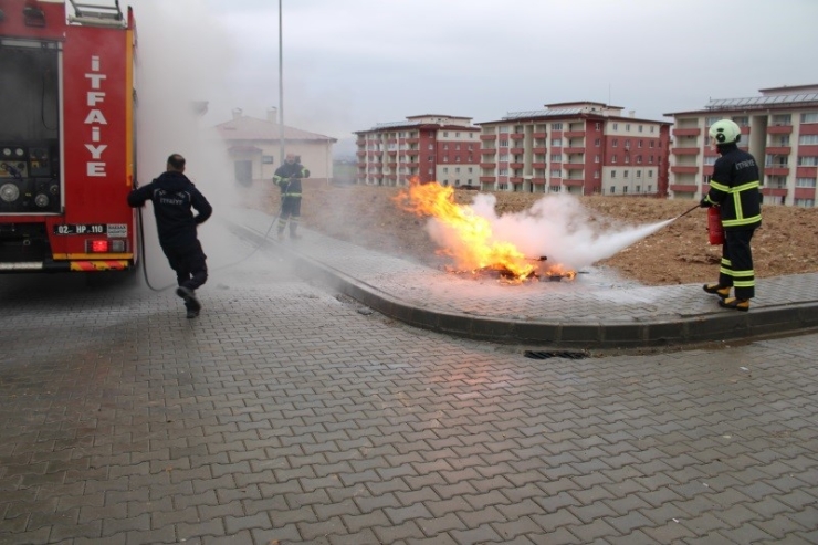 Adıyaman Ceza İnfaz Kurumunda Yangın Tatbikatı Gerçekleştirildi