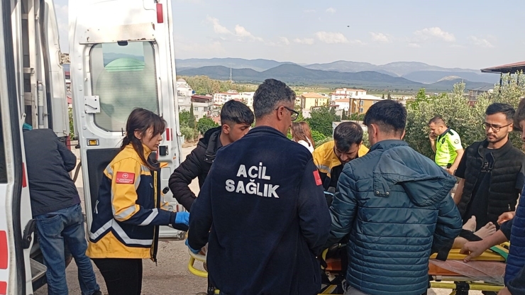 Gaziantep’te Motoru Deviren Yaşlı Adam Yaralandı