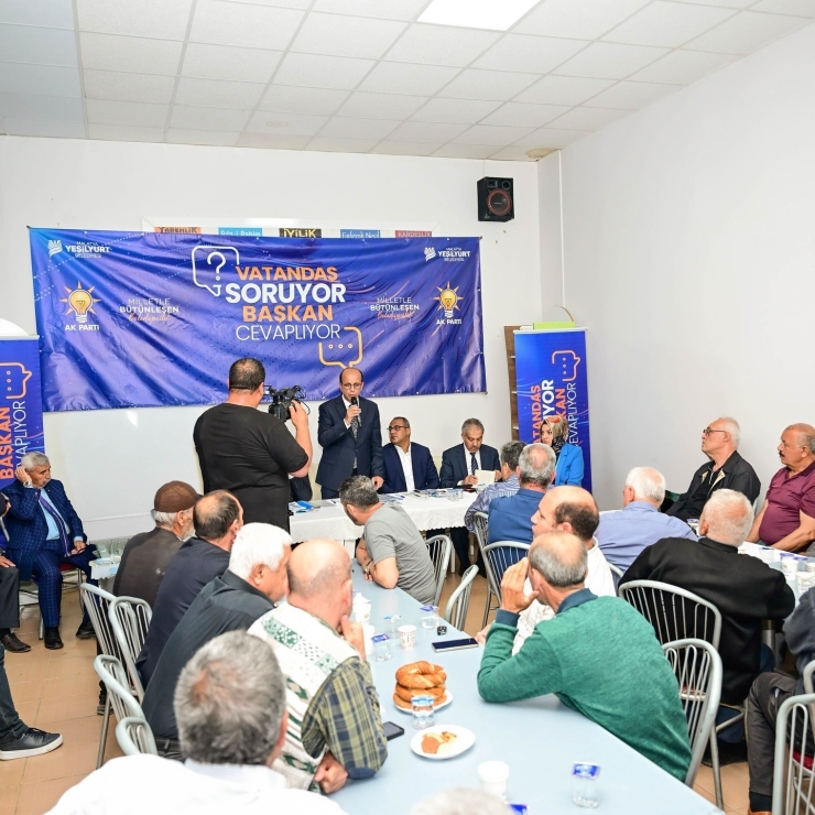 Tecde Mahallesi’nde "vatandaş Soruyor, Başkan Cevaplıyor" Toplantısı