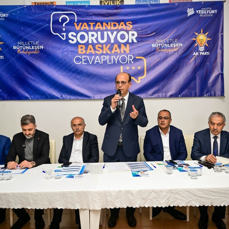 Tecde Mahallesi’nde "vatandaş Soruyor, Başkan Cevaplıyor" Toplantısı