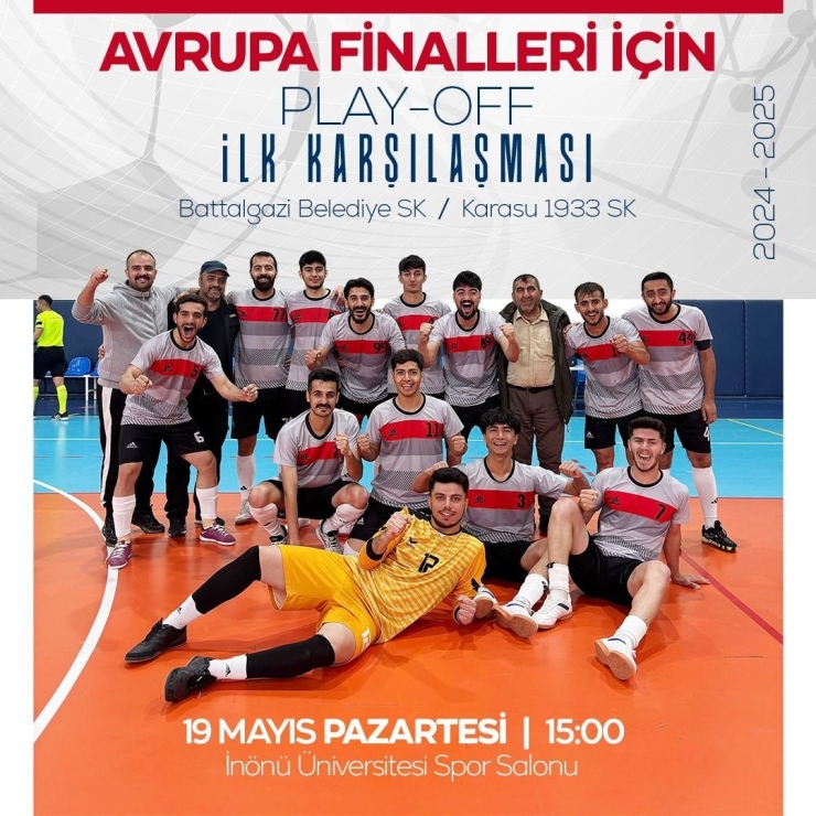 Battalgazi Belediyespor Futsal Takımı Avrupa Yolunda