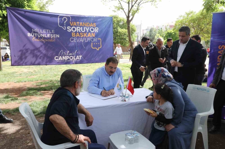 Başkan Canpolat Vatandaşın Sorularını Cevapladı