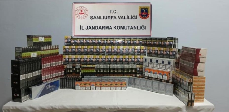 Şanlıurfa’da Kaçak Çay Ve Sigara Ele Geçirildi