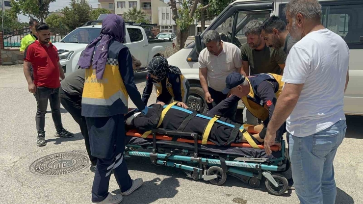 Bisiklet İle Motosiklet Çarpıştı: 1 Yaralı