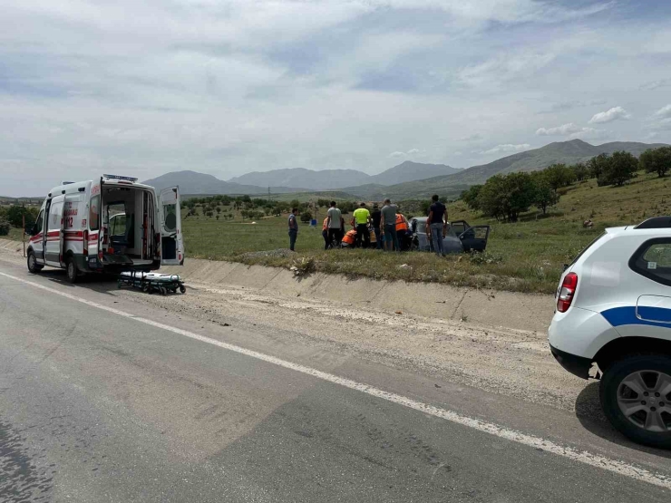 Malatya’da Otomobil Takla Attı, 1 Kişi Yaralandı