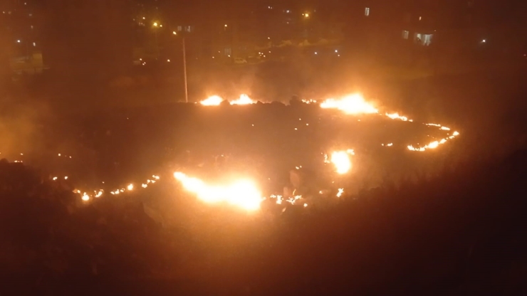 Şanlıurfa’da Gece Yarısı Yangın Paniği