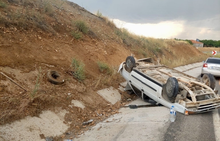 Tek Taraflı Trafik Kazasında 1 Kişi Yaralandı