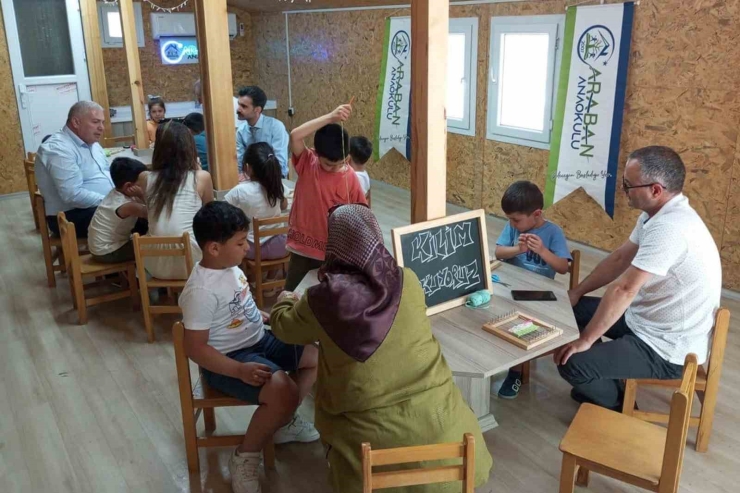 Araban Anaokulunda Tasarım Beceri Atölyesi Açıldı