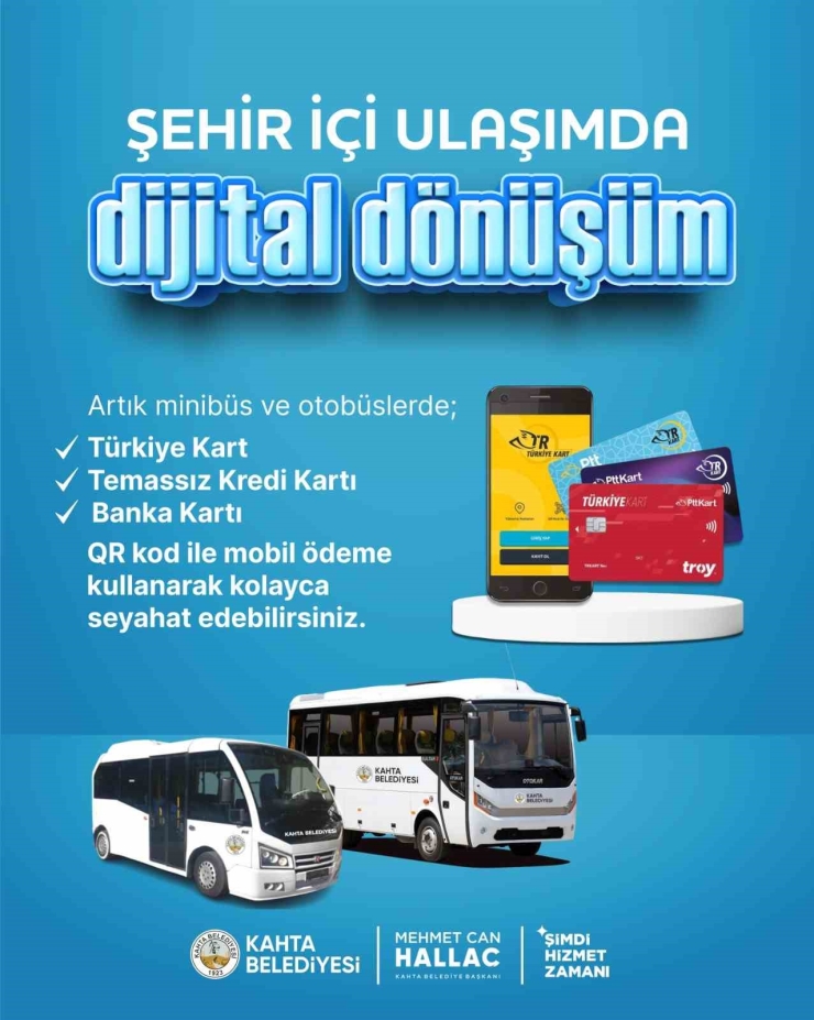 Kahta’da Ulaşımda Akıllı Ödeme Sistemi Hizmete Girdi