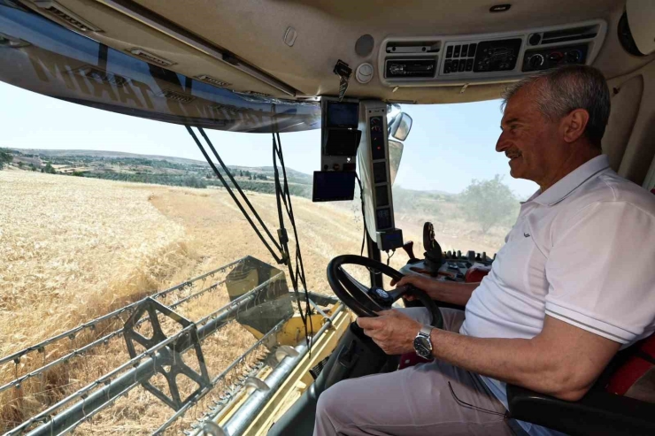 Şahinbey Belediyesi’nin Dağıttığı Arpalarda Hasat Sevinci Yaşanıyor