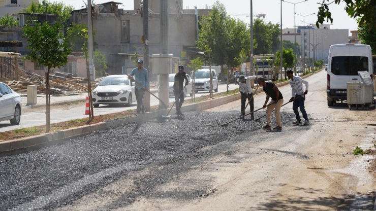 Karapınar Caddesinde Asfalt Dökümüne Başlandı