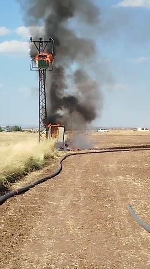 Şanlıurfa’da Trafo Yangını Korkuttu