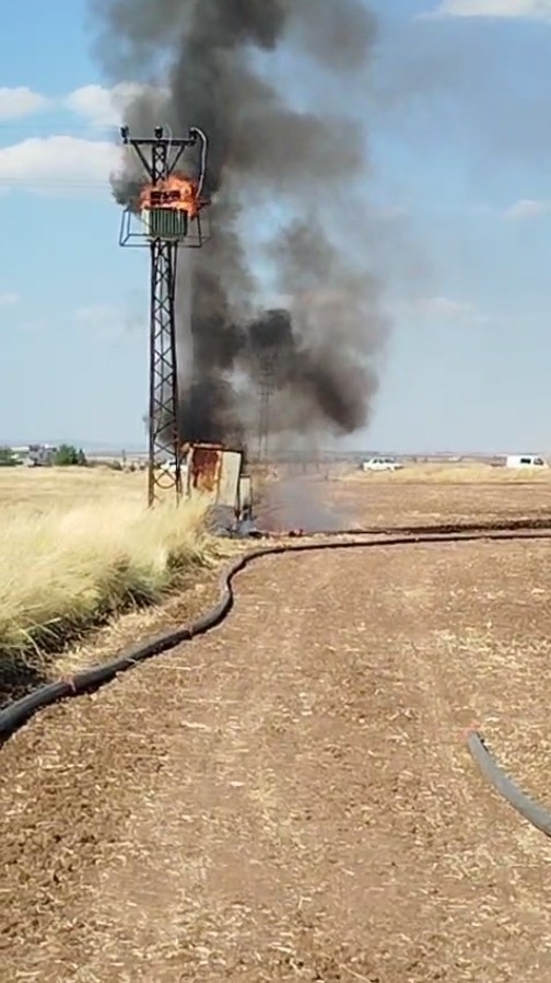 Şanlıurfa’da Trafo Yangını Korkuttu