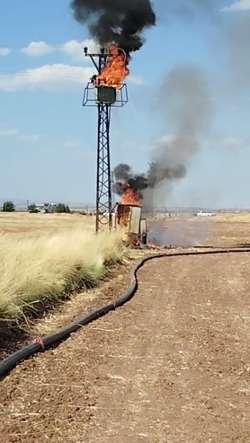 Şanlıurfa’da Trafo Yangını Korkuttu
