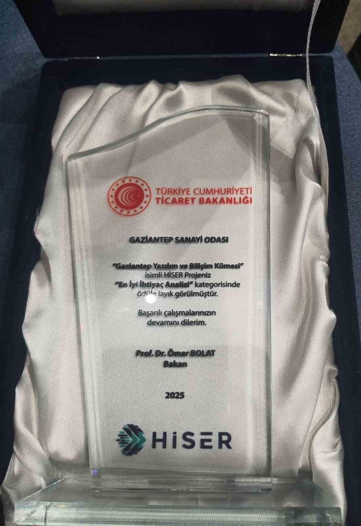 Ticaret Bakanlığı’ndan Gso’ya Ödül