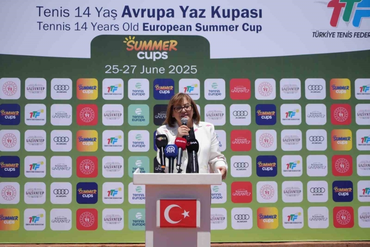 Gaziantep’te Uluslararası Tenis 14 Yaş Avrupa Yaz Kupası’nın Açılışı Yapıldı