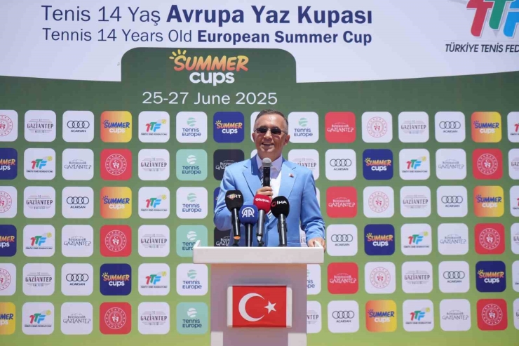 Gaziantep’te Uluslararası Tenis 14 Yaş Avrupa Yaz Kupası’nın Açılışı Yapıldı