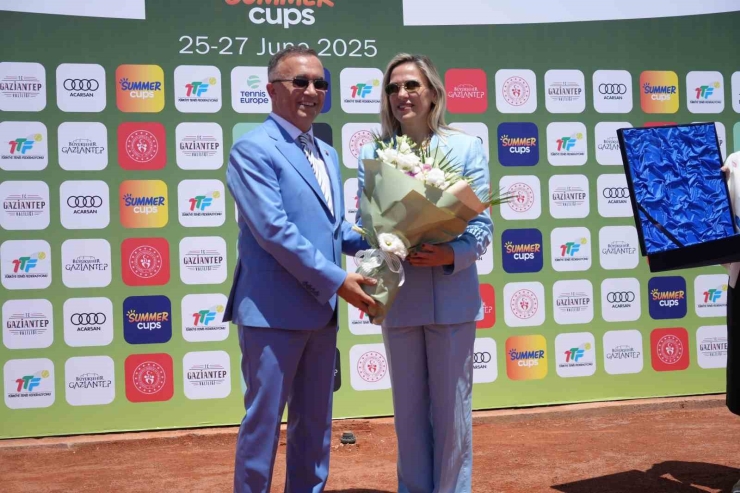 Gaziantep’te Uluslararası Tenis 14 Yaş Avrupa Yaz Kupası’nın Açılışı Yapıldı