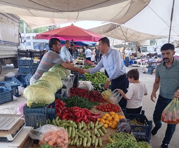 Esnaf Başkan Olgun, Pazarcı Esnafıyla Bir Araya Geldi