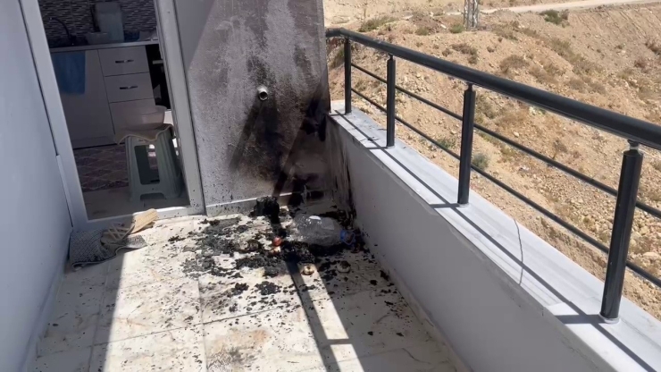 Balkonda Çıkan Yangın Korkuttu