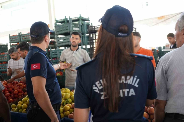Şehitkamil’de Zabıta Ekiplerinden Pazar Yerlerinde Sıkı Denetim
