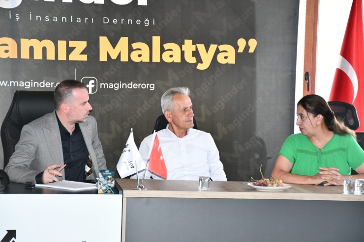 Doğanşehir Muhtarları Maginder Başkanı Karademir’le Bir Araya Geldi