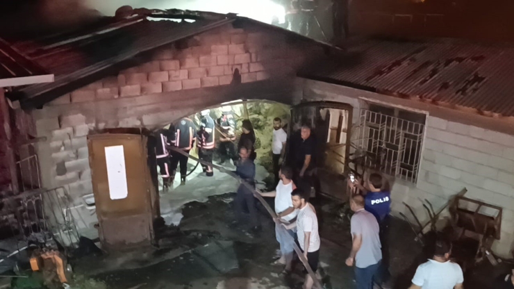 Malatya’da Ahır Yangını