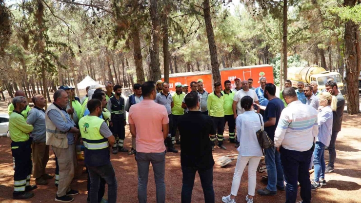 Dülük Tabiat Parkı’nda Orman Yangını Tatbikatı