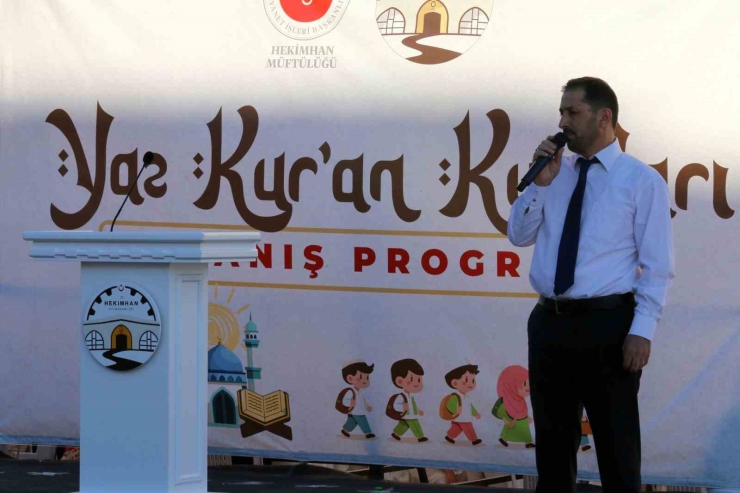 Hekimhan’da Yaz Kur’an Kursları Kapanış Programı Düzenlendi