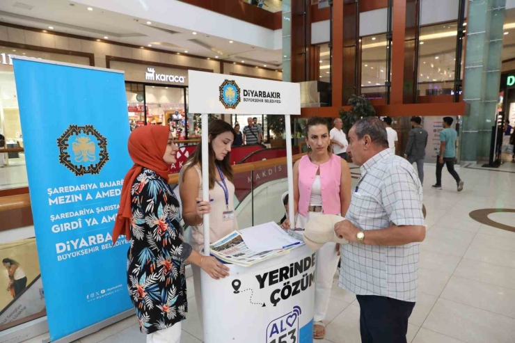 Büyükşehir Belediyesi Avm’lerde ‘yerinde Çözüm Standı’ İle Sorunlara Yerinde Müdahale Ediyor