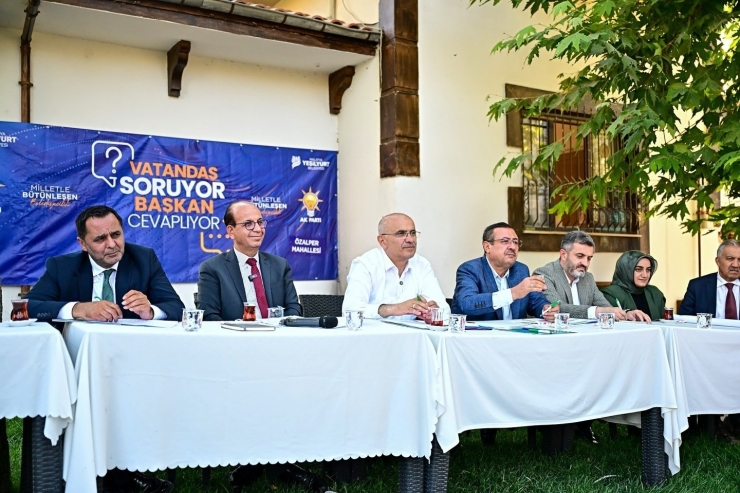 Başkanlar Malatya’nın Geleceğini Özalper’de Vatandaşlarla Paylaştı