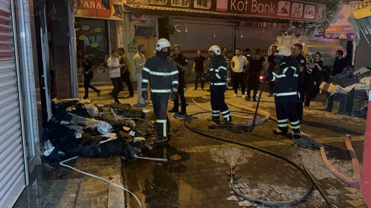 Adıyaman’da Giyim Mağazasına Molotofkokteyli Saldırı