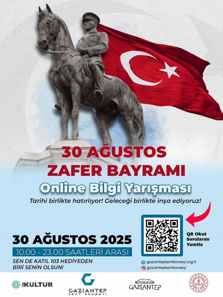 Gaziantep’te 30 Ağustos Zafer Coşkusu