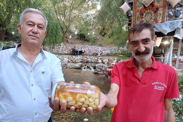 Araban Sarımsağı İle Hazırladığı Turşu İle Şifa Dağıtıyor