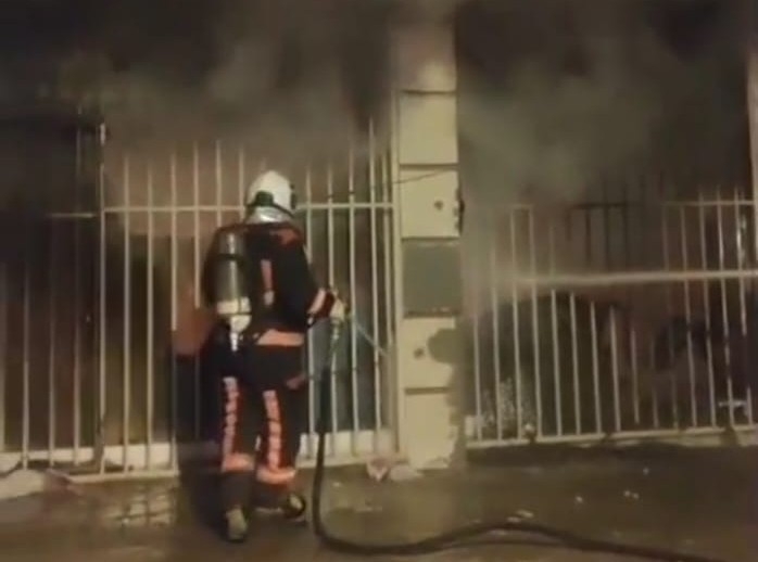 Malatya’da Tekstil Atölyesinde Korkutan Yangın