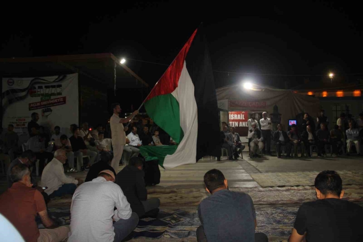 Şanlıurfa’da Sumud Filosu’na Destek Nöbeti