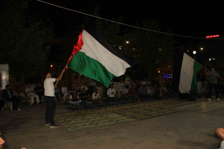 Şanlıurfa’da Sumud Filosu’na Destek Nöbeti