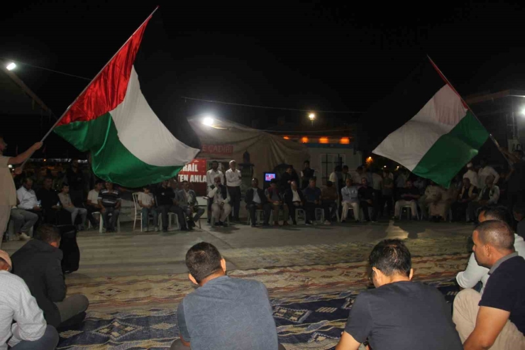 Şanlıurfa’da Sumud Filosu’na Destek Nöbeti