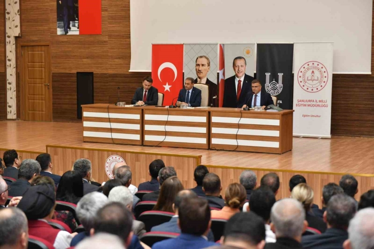 Şanlıurfa Valisi Hasan Şıldak Okul Müdürleriyle Buluştu