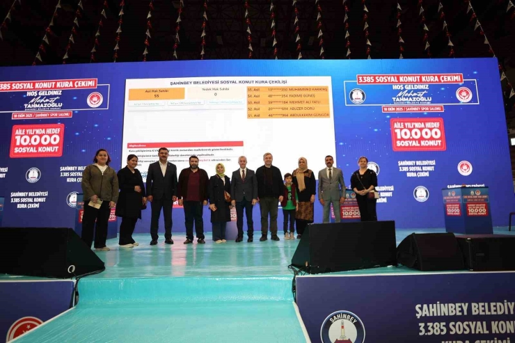 Şahinbey’de 3 Bin 385 Sosyal Konutun Kura Heyecanı