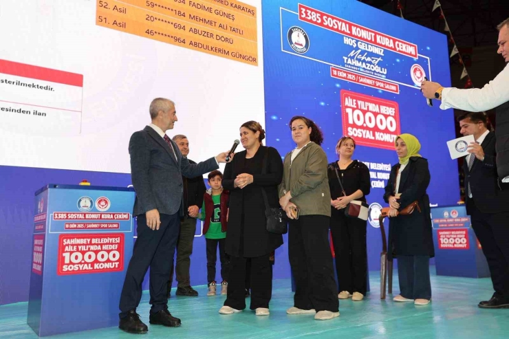 Şahinbey’de 3 Bin 385 Sosyal Konutun Kura Heyecanı