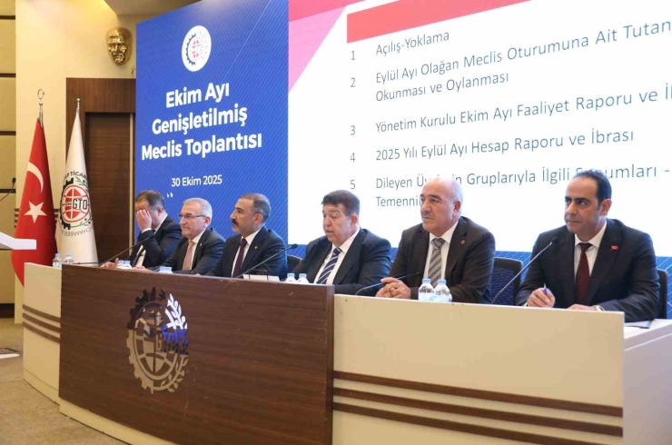 Gto’nun Ekim Ayı Meclis Toplantısı Genişletilmiş Olarak Yapıldı